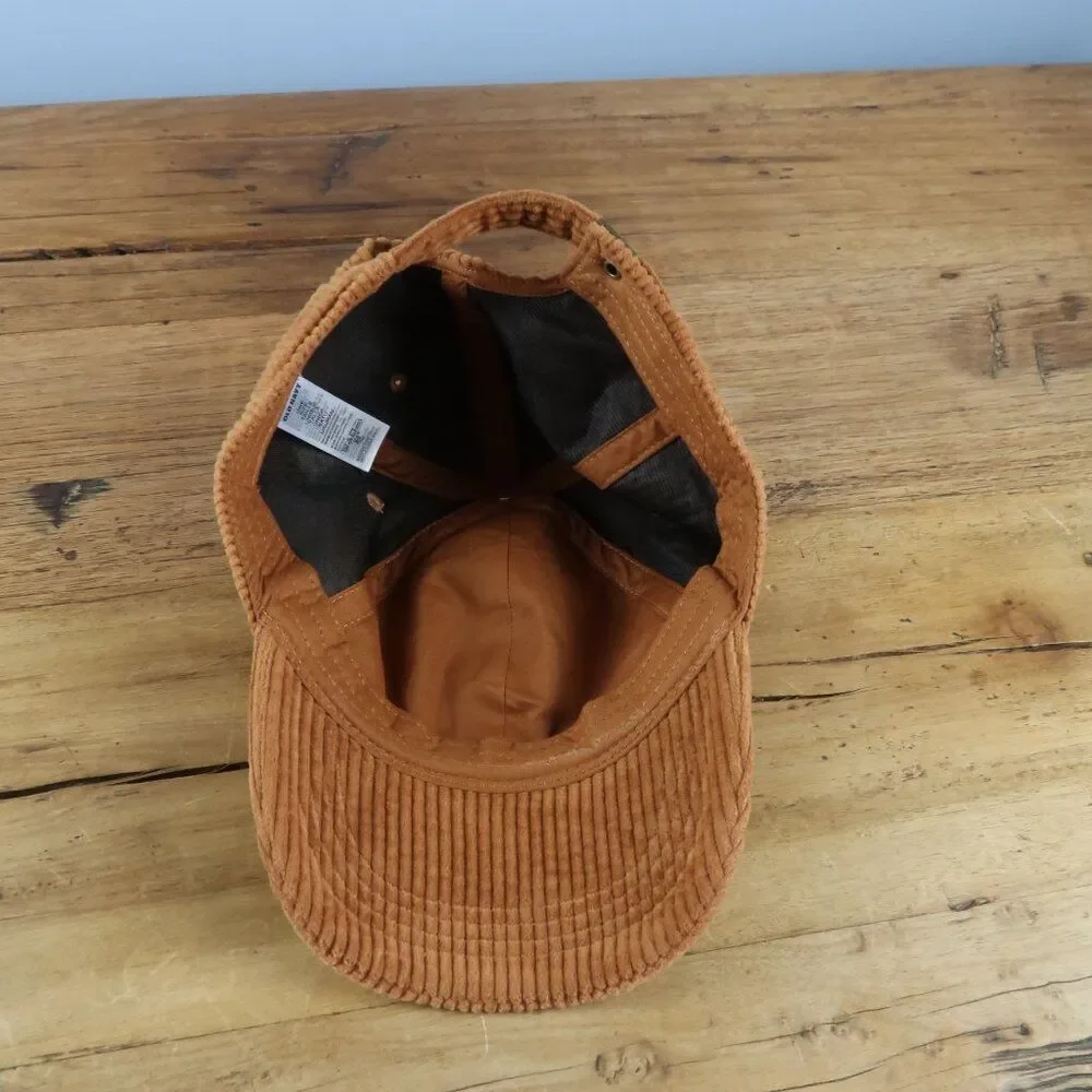 OLD NAVY BURNT ORANGE CORDUROY ADJUSTABLE BALL CAP ONE SIZE